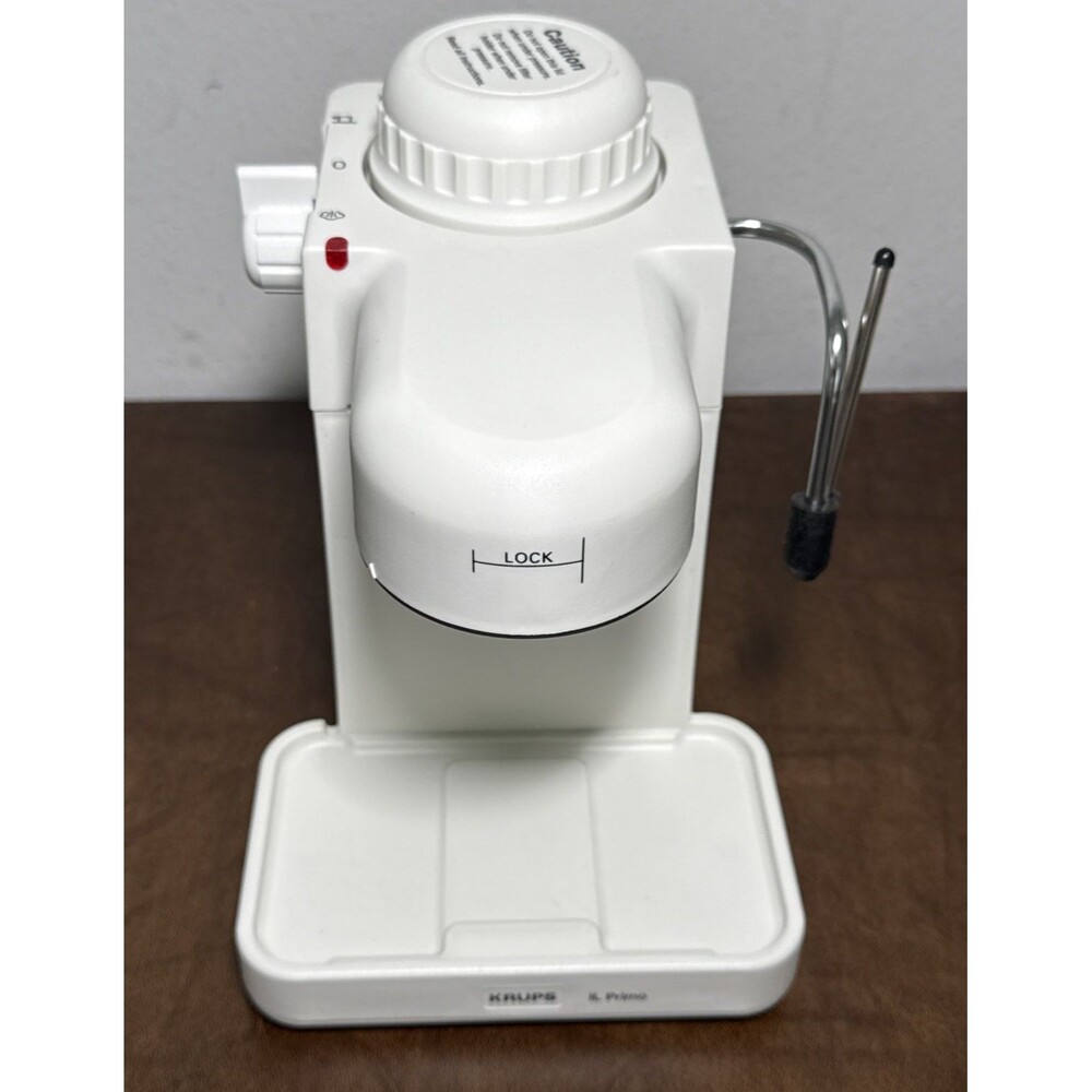 KRUPS IL Primo Cappuccino Espresso Coffee Maker Frother Base Unit White Tested